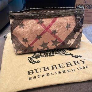 Burberry Clutch/Makeup Bag - Like New!